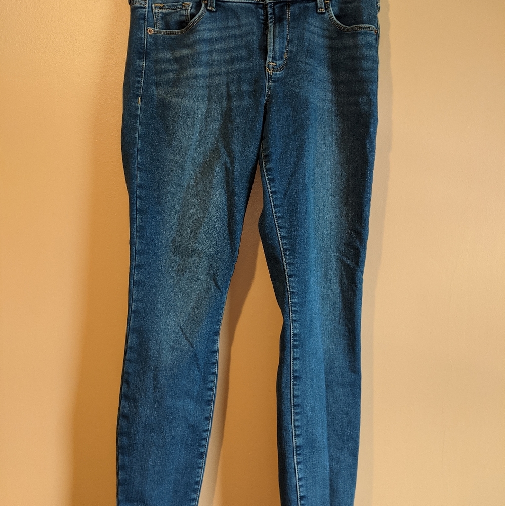 Old Navy Rockstar Super Skinny Built in Warm Jeans
